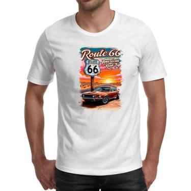 Imagem de Camiseta Unissex Mustang Route 66, M