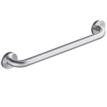 Imagem de Corrimões, apoios de braço de suporte, corrimão de barra de apoio para banheiro e banheira, suporte de parede com base resistente para mulheres idosas adultas/prata/38 cm