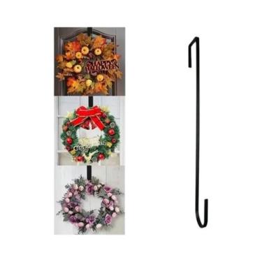 Imagem de Suporte Para Guirlanda Floral De Natal Para Pendurar Na Porta, Sem Pre