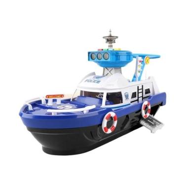 Imagem de Brinquedo Infantil Carro Barco De Inércia Com Música, Luz E História, 