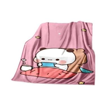 Imagem de Cobertor De Flanela Quente Para Crianças Com Estampa De Urso Em Desenh