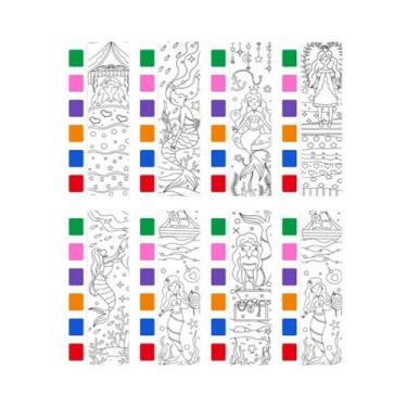 Imagem de Livro De Colorir Com Tinta Aquarela Para Crianças, 12 Páginas, Brinque