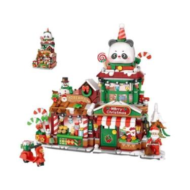 Imagem de Presente De Natal Para Crianças, Casa De Gengibre LOZ DIY, Blocos De C