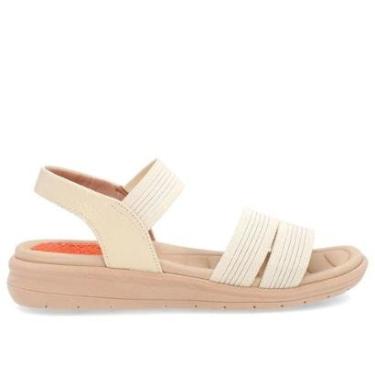 Imagem de Sandalia Feminina Plataforma Elástico Anabela Usaflex-Feminino