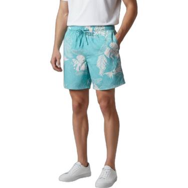 Imagem de Shorts Areia Branca Yacht Resort Floral Azul GG-Masculino