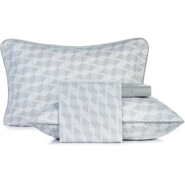 Imagem de Jogo de Cama Altenburg Escala Malha 4 Peças Queen Cinza