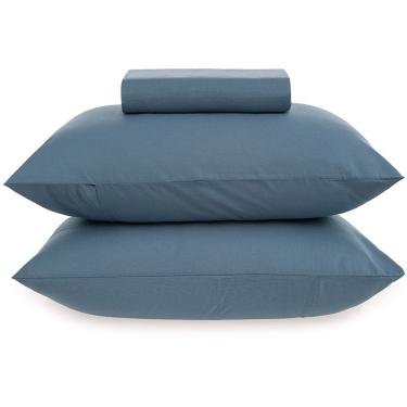 Imagem de Jogo de Cama Karsten Matiza 160 Fios 3 Peças Queen Azul