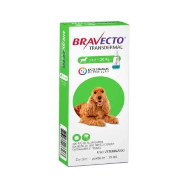 Imagem de Antipulgas e Carrapatos Bravecto Transdermal para Cães 10 a 20kg - Msd
