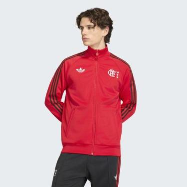 Imagem de Jaqueta Flamengo Originals Adidas Masculina, Vermelho, G