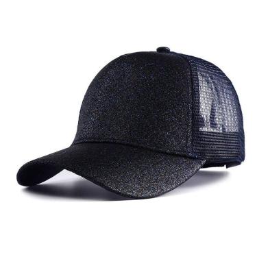 Imagem de Boné Baseball Glitter Shine – Malha Mesh Respirável Ajustável Aba Curva – Luke Sports