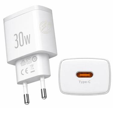 Imagem de Fonte Carregador Turbo 30W USB-C Tipo C Rápido e Eficiente Carregador Fonte Homologada