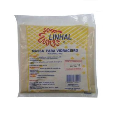 Imagem de Massa para Vidraceiro 500g para Fixação de Vidros e Flanges Pronta para Moldar Linhal