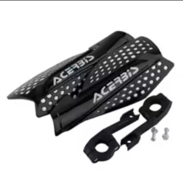 Imagem de Protetor de Mão para Moto Trilha Enduro Cross com Fixação em Alumínio Leve e Ventilado Preto OEM