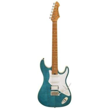 Imagem de Guitarra Elétrica Aria Pro II 714-MK2 Fullerton com Captadores Alnico-5 Turquoise Blue Aria Guitars