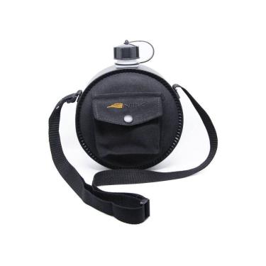 Imagem de Cantil Onix 1,9L para Hidratação com Tampa Anti-Perda e Alça Tiracolo Prata S.O.S Hidratação