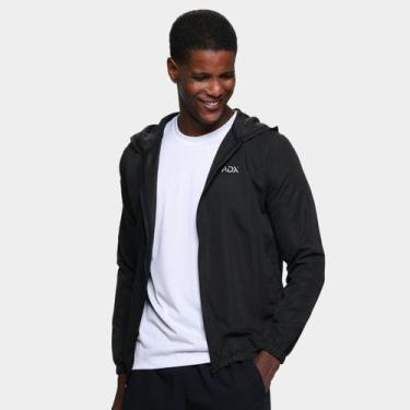 Imagem de Jaqueta Adx Corta Vento Com Capuz Tac Tel Masculina, Preto, M