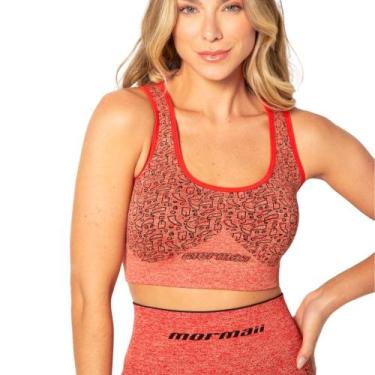 Imagem de Top Fitness De Microfibra Sem Costura Anatômico Sport  Para Academia S