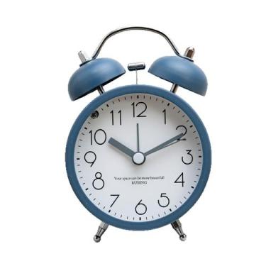 Imagem de Despertador Blue Twin Bell Luminous Dial 9 cm x 13 cm x 6,5 cm - yiwei