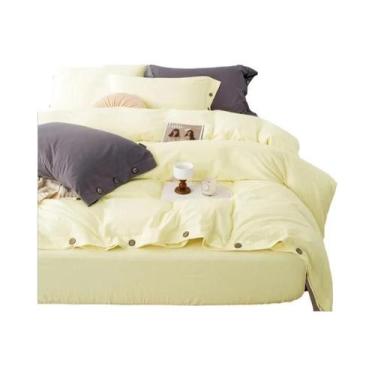 Imagem de Conjunto De Capa De Edredom King Size 3 Peças 220x240 Em Algodão Torci