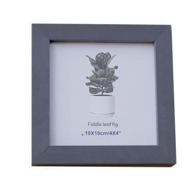 Imagem de Porta Retrato 10x10 Cinza MDF/Vidro - New Frame Imports