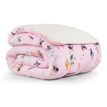 Imagem de Coberdrom Solteiro Tutti Kids Manta Alta 150 G/m² Dupla Face Flannel E
