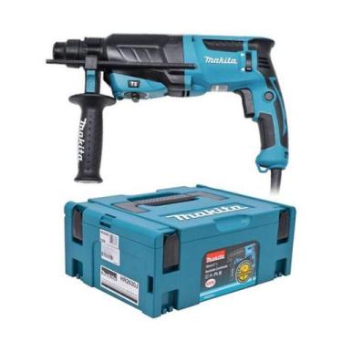 Imagem de Martelete Combinado 26mm 1" 830w HR2630J 110v Makita, Azul, 110V