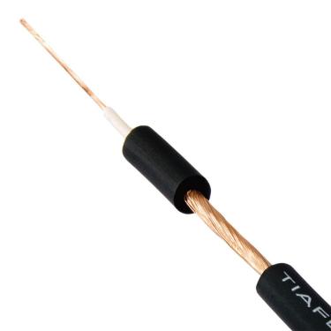 Imagem de Cabo para Microfone Mono Espiralado 501410 1x0,14mm 100m Preto para Áudio e Instrumentos Tiaflex
