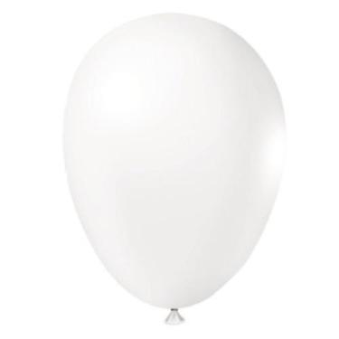 Imagem de BALÃO LISO REDONDO - JOY Nº 6,5 - BRANCO  - Pacote com 50 unidades - B