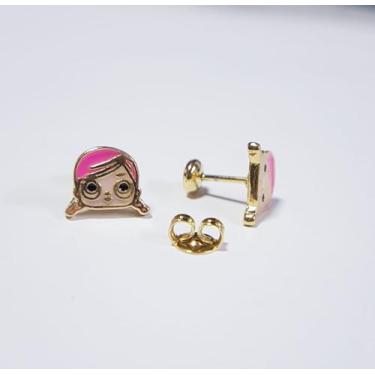 Imagem de Brinco infantil folheado a ouro 18k. Com tratamento hipoalergênico - M