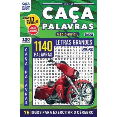 Imagem de Livro Caça-Palavras ed.110 - 100 págs. - Médio/ Difícil - EdiCase Publ