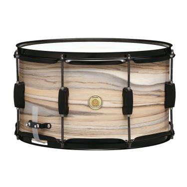 Imagem de Caixa para Bateria Tama Woodworks WP148BK-NZW 14x08 Natural Zebrawood Wrap Tama Drums