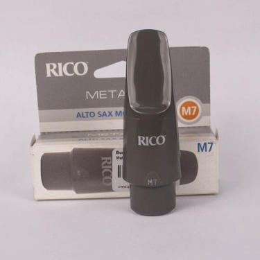 Imagem de Boquilha Sax Alto Rico Metallite M7 + Protetor