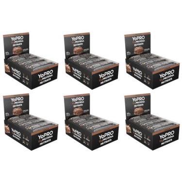 Imagem de 6x Barras De Proteína Yopro 12 Barras 55g Whey Bar - Nutrata, Chocolat
