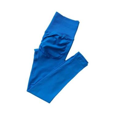 Imagem de Leggings De Yoga Femininas De Cintura Alta Sem Costura, Calças De Fitn