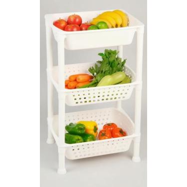 Imagem de Cesto Organizador Fruteira Empilhável 3 Andares - Congratulations Stor
