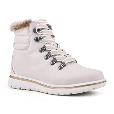 Imagem de CLIFFS BY WHITE MOUNTAIN Bota feminina casual estilo caminhante Shoes Hallett, Winter Wht, 6