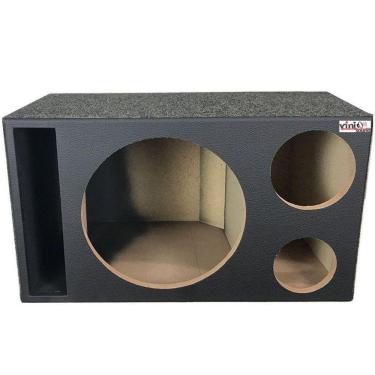 Imagem de Caixa Trio Vazia para Woofer 12 Pol + Driver E Tweeter Duto Régua