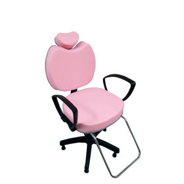 Imagem de Cadeira Poltrona Para Salão Cabeleireiro Maquiagem Rosa Bebê