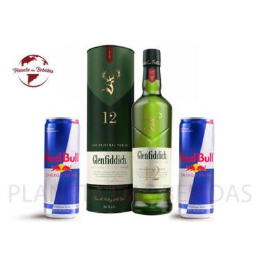 Imagem de Combo Whisky Johnnie Walker Green Label 750 Ml + 2 Energético Red Bull