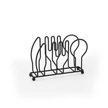 Imagem de Porta-Guardanapos Arthi | Linha Querida | Design Diferenciado | Funcional e Prático | Decoração com Charme | Organização na Mesa | Durabilidade em Aço | Cor Preto | Essencial para Refeições