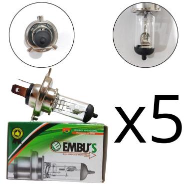 Imagem de Kit 5 Lâmpada Farol Biodo H4 12v 35w/35w Standard Embus