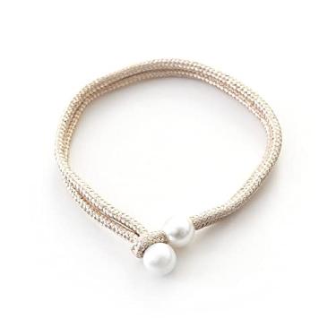 Imagem de Laços de cortina em estoque Laços de cortina retráteis ajustáveis Suportes de cortina com fivela de cortina, bege, 4 unid.