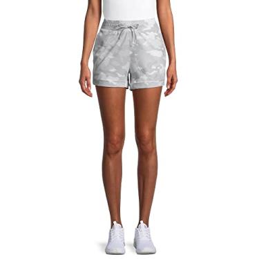 Imagem de Avia Activewear Women's Commuter Lightweight Shorts (Light Grey Camo, Large)