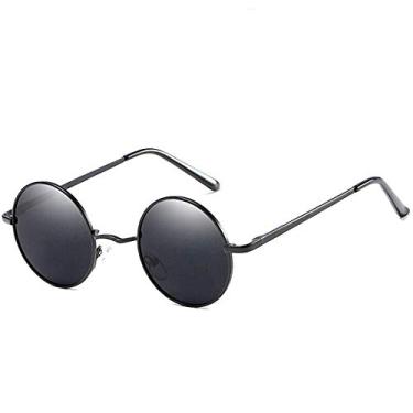 Imagem de Óculos de Sol Barcur Steampunk Retro Redondo Polarizados Anti Reflexo com Proteção uv400 (C2)