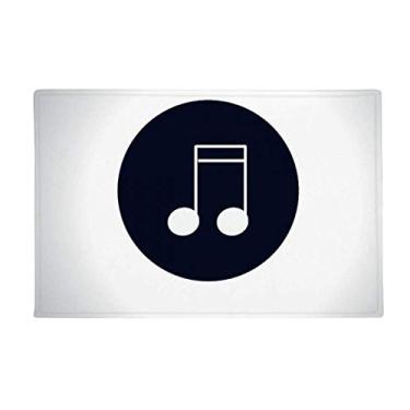 Imagem de DIYthinker Duplod-Demiquaver Tapete de notas musicais antiderrapante para banheiro, porta de cozinha, 40,64 x 60,96 cm