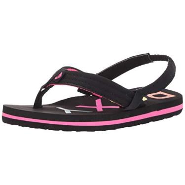 Imagem de Roxy Sand lia feminina Tw Vista 3 Pontas Chinelo, Black 20, 7 Toddler