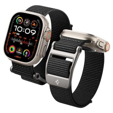 Imagem de Spigen DuraPro Flex Pulseira Projetado para Apple Watch Band for Apple Watch Ultra 2/Ultra 49mm, Series 10 46mm, 9/8/7 45mm, SE2/SE/6/5/4 44mm, 3/2/1 42mm Adjustable Solo Loop Band Strap - Preto