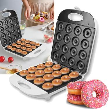Imagem de Fabricante De Donuts, MáQuina De Cozimento De Donuts Antiaderente (16 Mini Donuts De Cada Vez), SuperfíCie Antiaderente, Para Fazer Nozes Ou Donuts Veganos