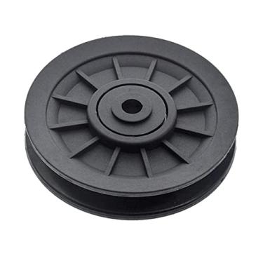 Imagem de #N/A Diâmetro 10,16 cm de alta resistência, rolamento fixo, roda, cabo de fitness, construção à máquina, polias sem som, guia de levantamento de corda carregando 200 kg – orifício 10 mm