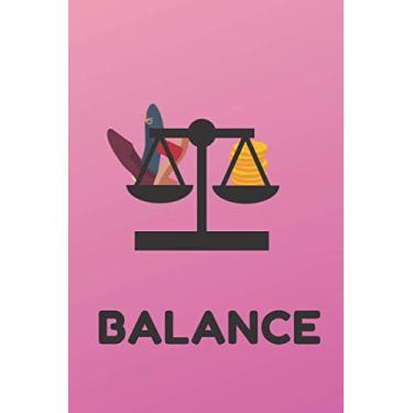 Imagem de Balance: Payment Balance, Money Management Journal, Account Book, Balance Sheet, Checking Account Ledger, 6x9.